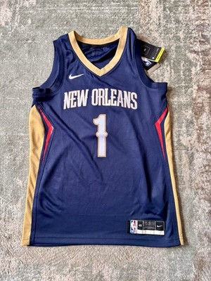 Nike Zion Williamson #1 New Orleans Pelicans Trikot Small Brandneu mit Etikett NBA Swingman 
