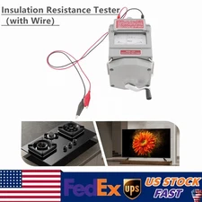 Portable Hand Crank Insulation Megohm Tester Resistance Meter Megohmmeter