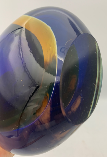 Huge 16.5" 41cm Murano Flavio Poli Sommerso Art Glass Tear Drop Vase - Picture 7 of 16