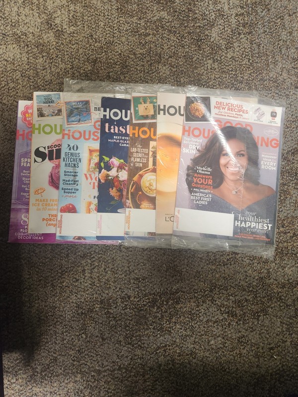 Good Housekeeping magazine April, Aug, Sept, Oct, Nov and Dec 2018 and Jan 2019