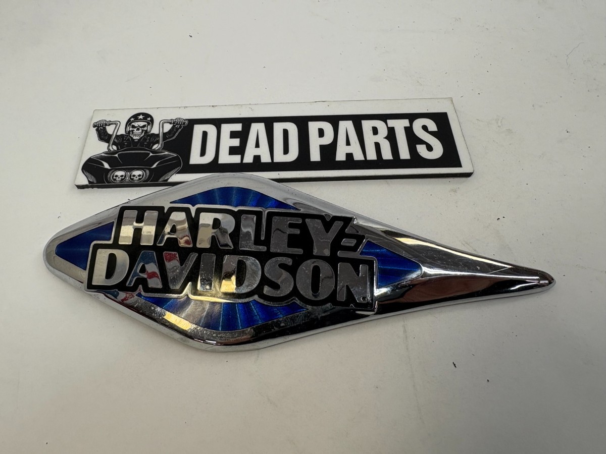 Harley-Davidson エンブレム Harley left blue Heritiage Softail tank badge emblem 2009 62416-09