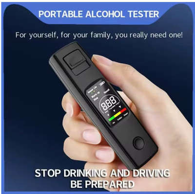 Digitaler Alkoholtester Tragbar LCD Display Breathalyzer Promille Tester  Pro