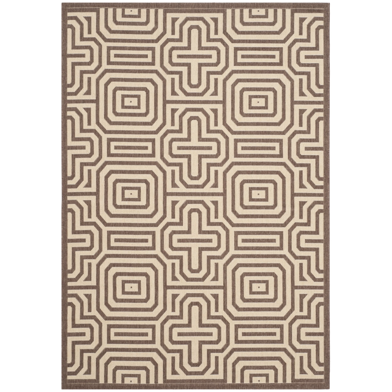 SAFAVIEH Courtyard Holly Geometric Rug 2'7