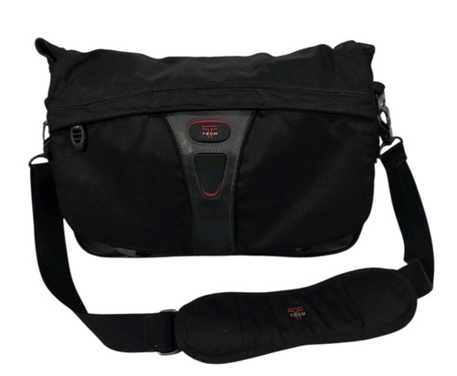Tumi T-Tech Messenger Bag Ballistic Nylon Black Laptop Business Carry On 5508D
