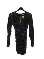 House Of CB London Women's Midi Dress S Black Polyester with Elastane Bodycon