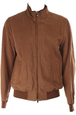 THOM SWEENEY BROWN MEN'S LINEN JACKET IT 50 UK 40