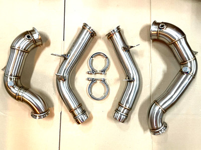 Downpipe Hosenrohre Mercedes Benz E63 AMG W213 S213 M177 E63S 76mm Edelstahl