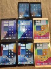 Lot of 8 Apple iPads Mini 1, Air 2 iPad Pro, iPad 8th Gen Air 3rd Gen 10.5" 64GB