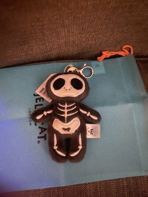 Jellycat Skeleton Bob Plush Keychain-Spooky Bag Charm Gift NWT Cute Collectible