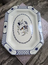 Wedgwood Bone China Large Serving Platter / "Volendam" /  Georgetown Collection