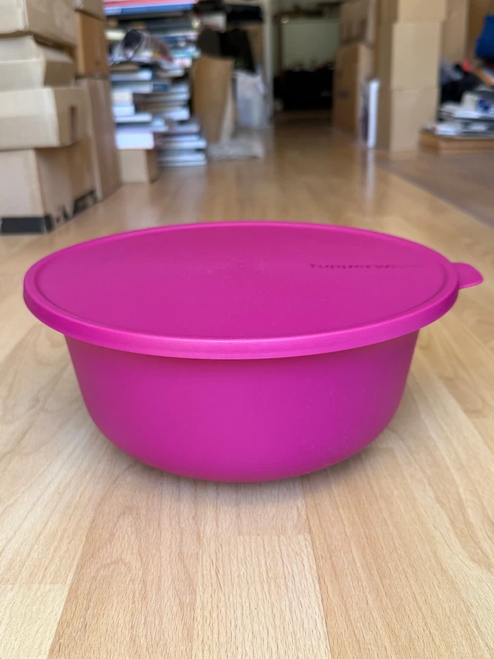 Tupperware Aloha Servier-Schüssel/Serving Bowl 4 L Pink/Lila -Rührschüssel -NEU! - Bild 3 von 4
