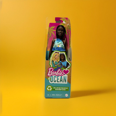 Mattel Barbie Loves The Ocean Beach Doll Made Of Recycled Plastics Brunette