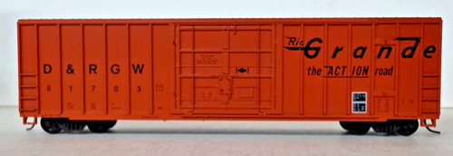 Acopladores KD naranja puerta enchufable HO Roundhouse 50' D&RGW Boxcar #61703 | Zustand: New