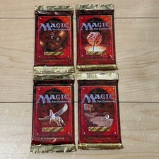 MTG Magic the Gathering 4th Edition Booster Pack Unopened 4 Pack Set