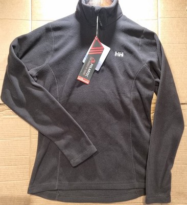 Helly Hansen Damen Daybreaker Polartec Black 1/2 Zip Fleece Top - Schwarz Medium