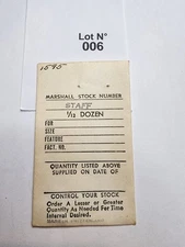 Vintage Watch Balance Staff 1595 Marshall Stock 1/12 Dozen NOS Swiss Watch Parts