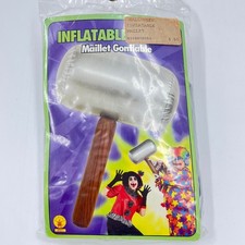 Rubies Inflatable Mallet Vinyl w/ Wood Grain Handle Halloween Costume