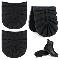 Shoes Heel Repair Rubber Pads 2 Pairs 8 mm Thick Extra Large Black Resistant ...