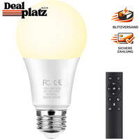 Smart GlüHbirne 12W E27 Farbwechsel Dimmbar 2700-6500K 1000LM Mit Fernbedienung