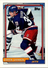 1992-93 Topps #167 Darrin Shannon Winnipeg Jets
