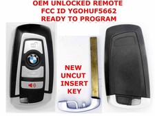 Oem Unlocked Bmw Smart Uncut Key Fob Keyless Remote Ygohuf5662 4 Buttton 315 Mhz