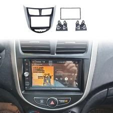 Radio Stereo Dash Installation Trim Kit for Accent 2010-2014 7in 2 Din DVD Bezel