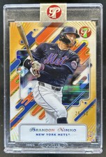 2025 Topps Pristine Brandon Nimmo Gold Refractor #/50 Mets
