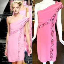 Valentino's Final RTW Collection Beaded Cocktail Dress from Spring 2008 Look 2