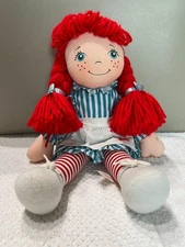 Vintage 2005 Wendy's Restaurant Wendy rag doll 13"