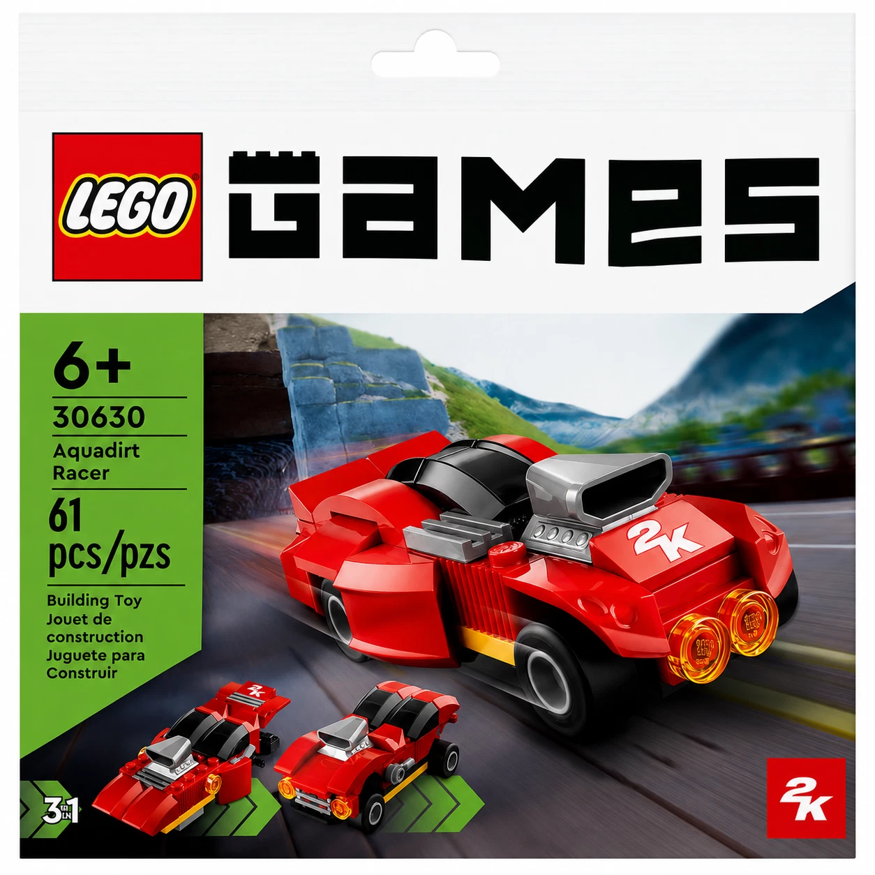 x10 LEGO 30630 Aquadirt Racer 2K Drive Polybag 61pc Mini Car Set * NEW & SEALED