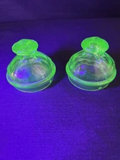 Uranium Green 2 Vintage Depression Glass Coffee Percolator Top Lid Replacement 