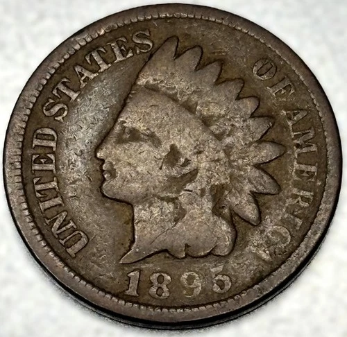 1895 Indian Head Cent Penny Good Condition 1c One Cent US Coin- 1212