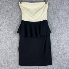 Stella McCartney Strapless Mini Dress Womens XS Peplum Cocktail Minimal Italy