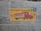 matchbox superfast lesney NO 6 FORD PICK UP repro box
