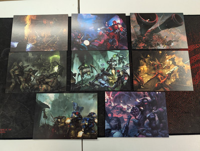 8 Kill Team limited art prints cards Warhammer 40K 2025 OP kit