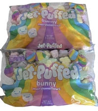 Jet-Puffed Bunny Marshmallows Limited Edition 8 Oz. Bag Set Of 2 New
