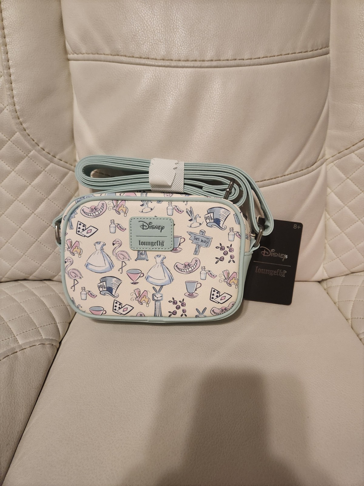 Loungefly Disney Alice In Wonderland Icons Camera Crossbody Bag