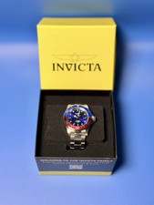 Invicta Pro Diver 24946 Pepsi 40mm Quartz Blue Dial Stainless Steel 200M WR