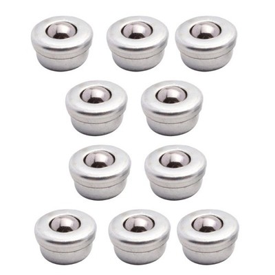 10 Pcs Flange Mounted Steel Conveyor Ball for Conveyor,Roller Stand,Transmission