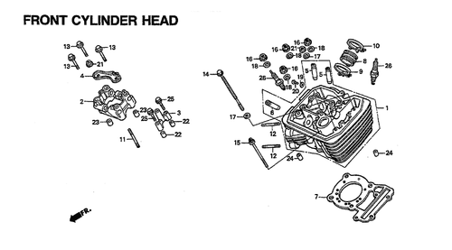 Honda Shadow VT600CD : OEM Carburetor Insulator (16211-MAW-600) {M1233} - Bild 3 von 3