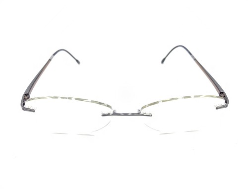 Silhouette 7622 60 6061 Titanium Gray Brown Rimless Eyeglasses Frames 19 140 - Picture 2 of 12