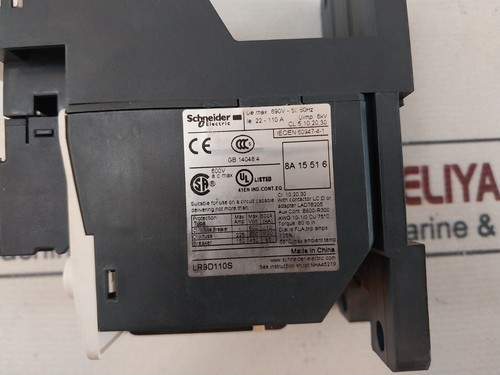 Schneider Electric LR9D110S Electronic Overload Relay with Contactor LAD7B205 - Picture 6 of 13
