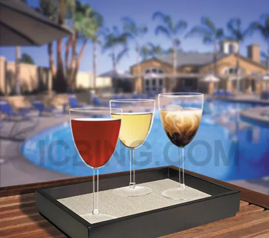 Unbreakable Crystal Clear Plastic Wine Glasses 9 oz Wine Glass Set of 4 + 1  FREE