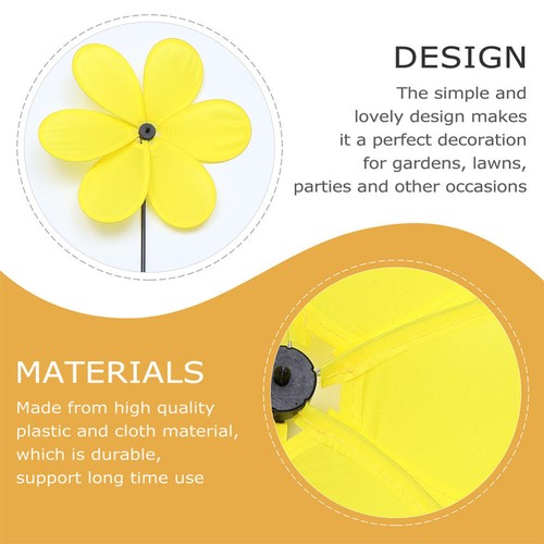 4pcs flower wind Wind Pinwheels Windmill Lawn Yard Decor Kids - Picture 9 of 12
