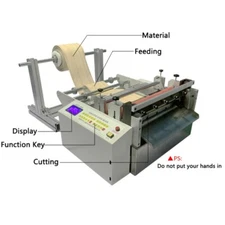 Full-automatic Computer PET/PVC Cutting machine Non-woven/Kraft paper/PE