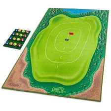 GoSports Chip N'Stick Golf Game - Includes 16 Grip Golf balls, and Chipping Mat