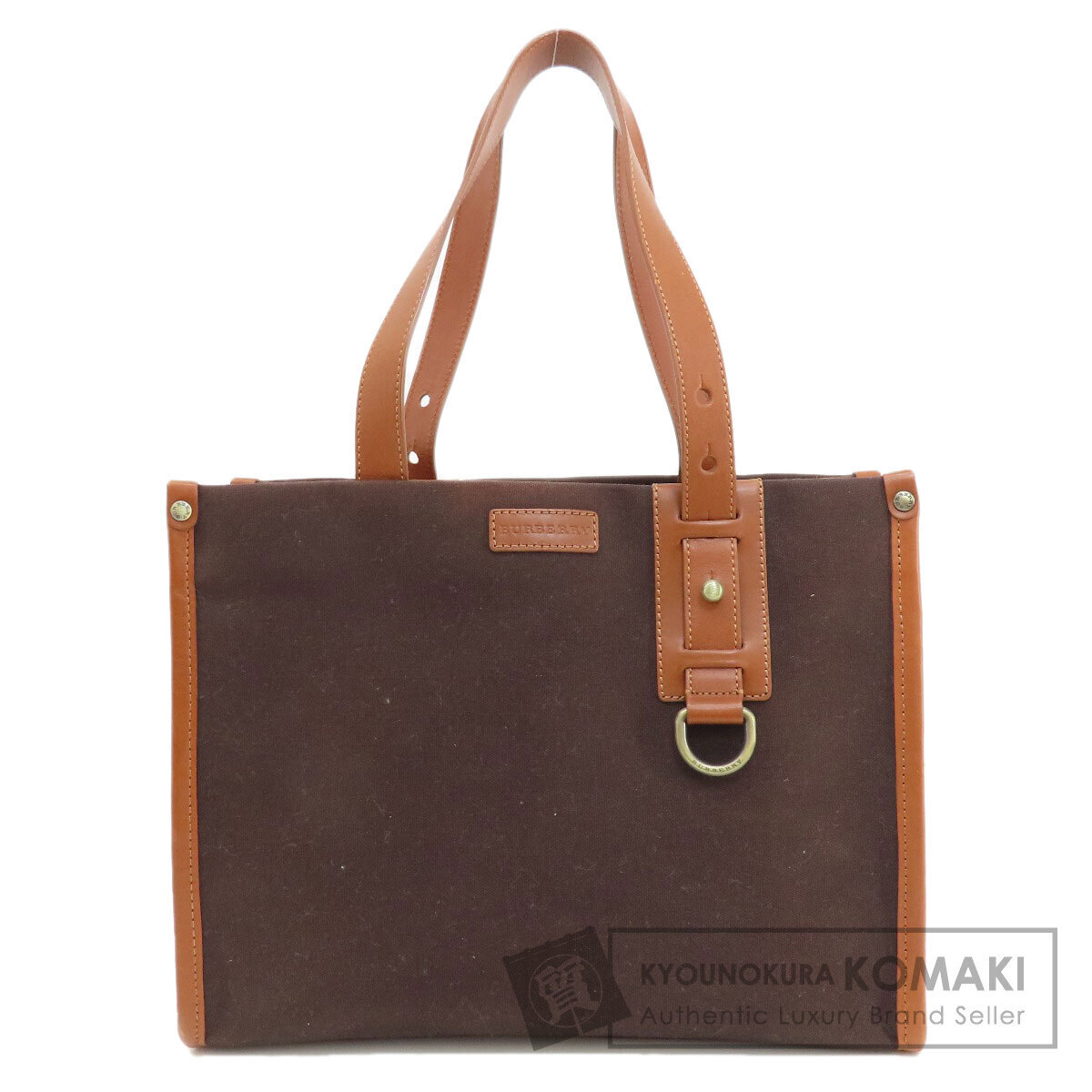 BURBERRY Logo Tote Bag Canvas Women s Used