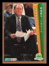 George Karl #212 1992-93 Fleer Seattle SuperSonics
