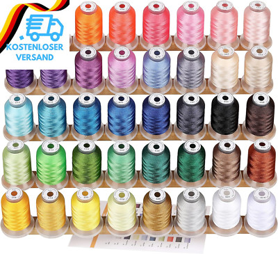 New Brothread 40 Brother Farben Polyester Maschinen Stickgarn 500M (550Y) Für Br