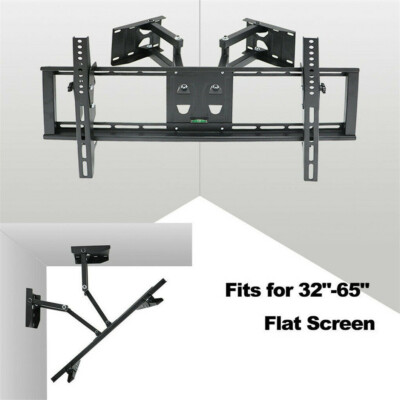 32''-65'' Heavy Duty Wall Corner TV Mount Articulating Premium Swing Arm Bracket
